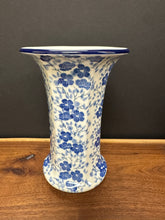 Load image into Gallery viewer, Vase, 9.5” Fluted - Timeless Blue

