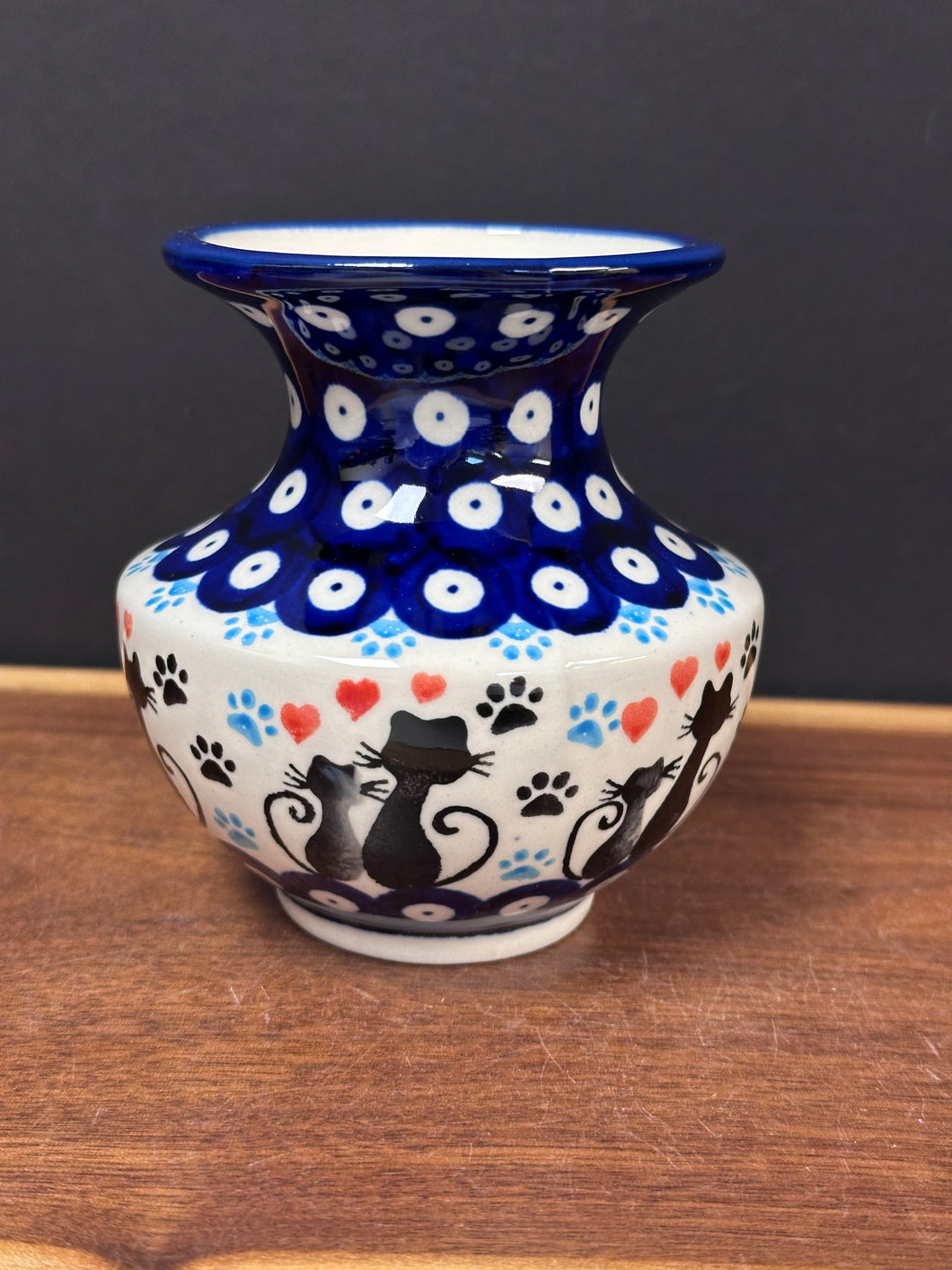 Vase, Fluted Bubble - Purrfect Pals
