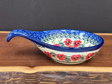 Load image into Gallery viewer, Ladle Rest 4.5” - Red Pansy

