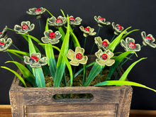 Load image into Gallery viewer, Flower Stem, 1 Pc. - Ladybug on a Shamrock on 8” Wire Stem

