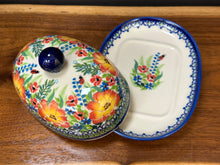 Load image into Gallery viewer, Butter Dish, Oval Kalich - Glowing Garden
