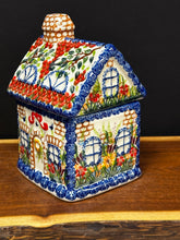Load image into Gallery viewer, Gingerbread House Lidded Jar, Large
