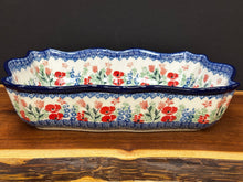 Load image into Gallery viewer, Baker, Scalloped Rectangular - Whimsical Garden
