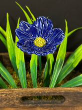 Load image into Gallery viewer, Flower, 1 Pc. - Large Hibiscus on 11” Wire Stem - Cobalt Blue
