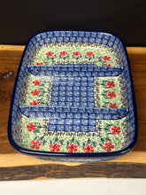 Load image into Gallery viewer, Dish, Divided 6.5" x 9.25" - Maraschino
