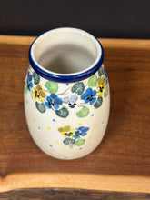 Load image into Gallery viewer, Vase, Small Milk Bottle - Spring Pansies
