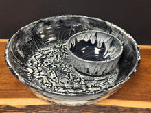 Load image into Gallery viewer, Party Platter / Chip N’ Dip - 12” Wet Ash on the Mountains by Matthew’s Pottery
