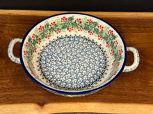 Load image into Gallery viewer, Baker, Round w/ Handles 6.75" - Holly Berry
