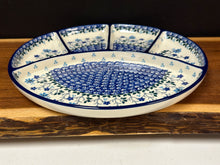Load image into Gallery viewer, Platter, Divided 10.25” Round - Georgia Blue
