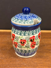 Load image into Gallery viewer, Honey Jar, 6 oz - Red Pansy
