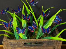 Load image into Gallery viewer, Butterfly on Wire Stem, Dark Blue
