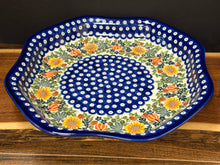 Load image into Gallery viewer, Platter, Serving Bowl - Clover Shaped - Pumpkins &amp; Sunflowers
