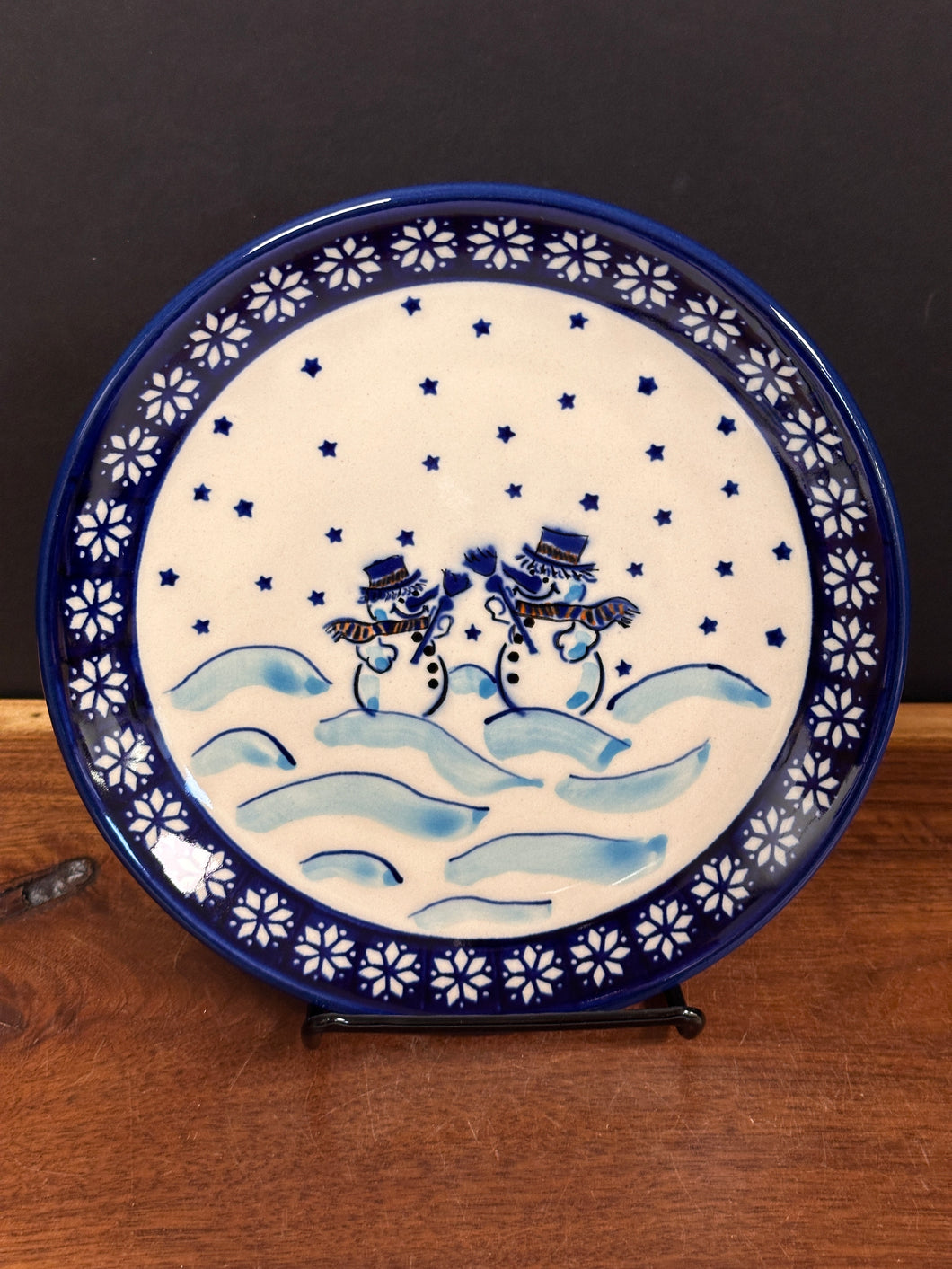 Plate, Salad 7.7”, Zaklady - Snowman