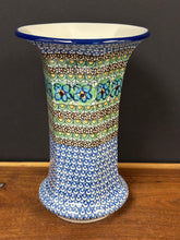 Load image into Gallery viewer, Vase, 9.5&quot; Fluted - U0151 Mardi Gras
