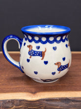 Load image into Gallery viewer, Mug, Bubble 12 oz - Dachshunds in Sweaters
