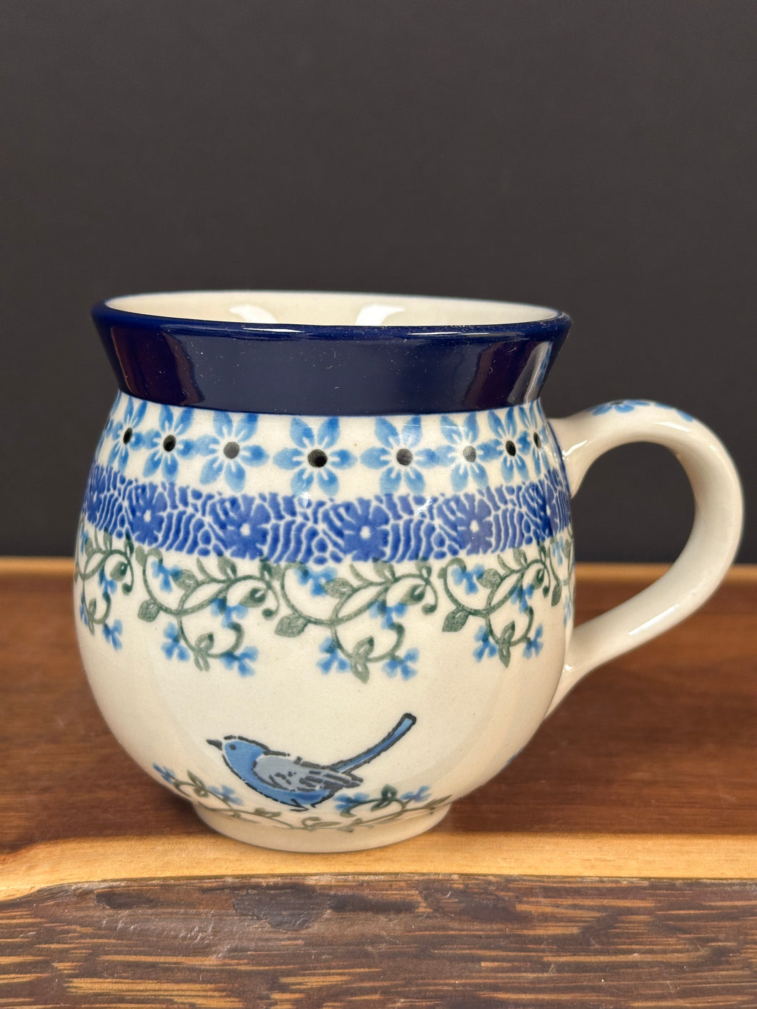 Mug, Bubble 12 oz - Bluebird Vines