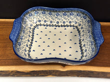Load image into Gallery viewer, Bowl, Square w/ Handles - Silver Lace
