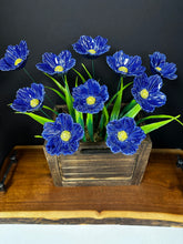 Load image into Gallery viewer, Flower, 1 Pc. - Large Hibiscus on 11” Wire Stem - Cobalt Blue
