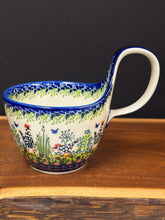 Load image into Gallery viewer, Bowl, Loop Handle Soup - Polka Chicken
