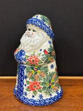 Load image into Gallery viewer, Father Christmas Lidded Jar, Large - Cardinal on Garland
