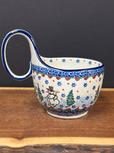 Load image into Gallery viewer, Bowl, Loop Handle Soup - U4661 Snowman
