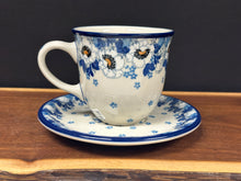 Load image into Gallery viewer, Tea Cup &amp; Saucer, 8oz - White Poppy
