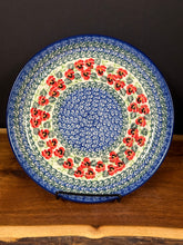 Load image into Gallery viewer, Plate, Rimmed 9.25" - Red Pansy
