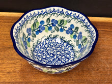 Load image into Gallery viewer, Bowl, Wavy Edge 5.75&quot; - Blue Berries
