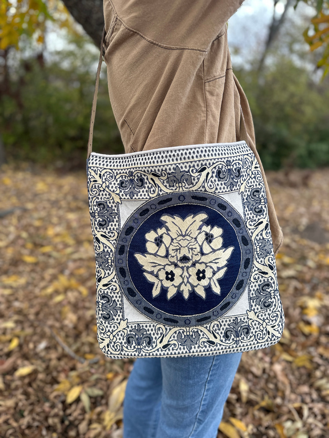 Upcycled Embroidered Purse by Birdy