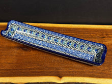 Load image into Gallery viewer, Rolling Pin and Holder, 17.75&quot; - Peacock Feather
