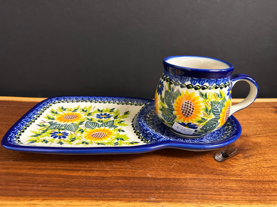 Mug & Sandwich Plate Set