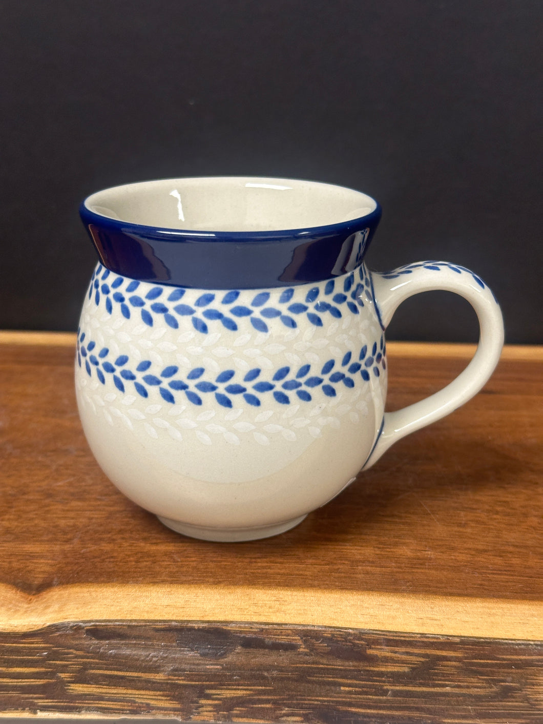 Mug, Bubble 12 oz - White Wreath