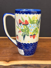 Load image into Gallery viewer, Mug, Café Latte - Strawberries &amp; Butterfly
