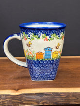 Load image into Gallery viewer, Mug, XL Square Coffee Kalich - Beehives
