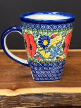 Load image into Gallery viewer, Mug, XL Square Coffee Kalich - Red Poppies
