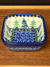 Load image into Gallery viewer, Bowl, Square Ramekin 3.75&quot; - Christmas Trees
