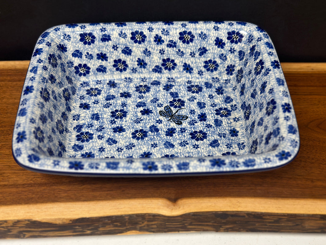 Baker, Rectangular w/Rim , 9.25