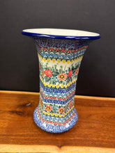 Load image into Gallery viewer, Vase, 9.5&quot; Fluted Shape Unikat Patterns
