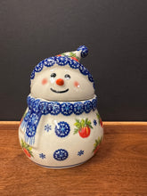 Load image into Gallery viewer, Snowman Lidded Jar
