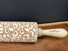 Load image into Gallery viewer, Rolling Pin, Wooden Embossed - Curls
