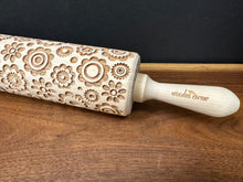 Load image into Gallery viewer, Rolling Pin, Wooden Embossed - Bojo Flower MD
