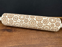 Load image into Gallery viewer, Rolling Pin, Wooden Embossed - Bojo Flower MD
