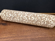 Load image into Gallery viewer, Rolling Pin, Wooden Embossed - Curls
