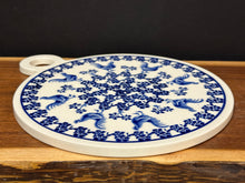 Load image into Gallery viewer, Cutting Board/Trivet 9&quot; - Blue Rooster
