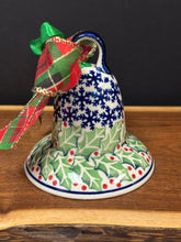 Load image into Gallery viewer, Bell, Christmas 5” - Holly Wreath

