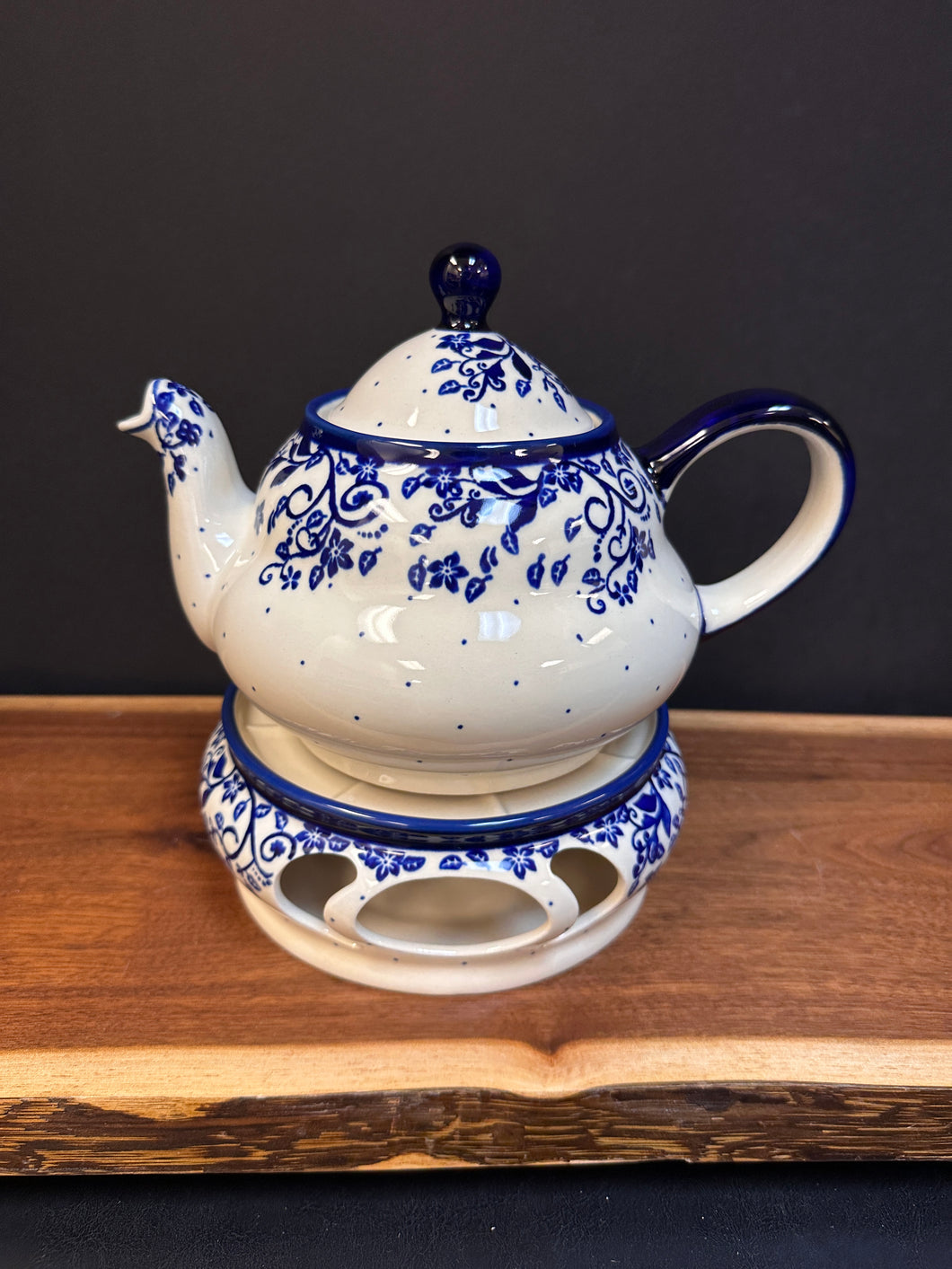 Teapot & Warmer - Blue Ivy