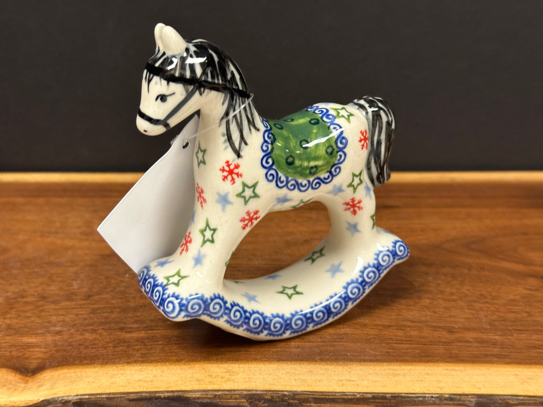 Rocking Horse Figurine - Black Mane