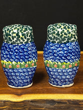 Load image into Gallery viewer, Salt &amp; Pepper Set - Owls with Polka Chicken

