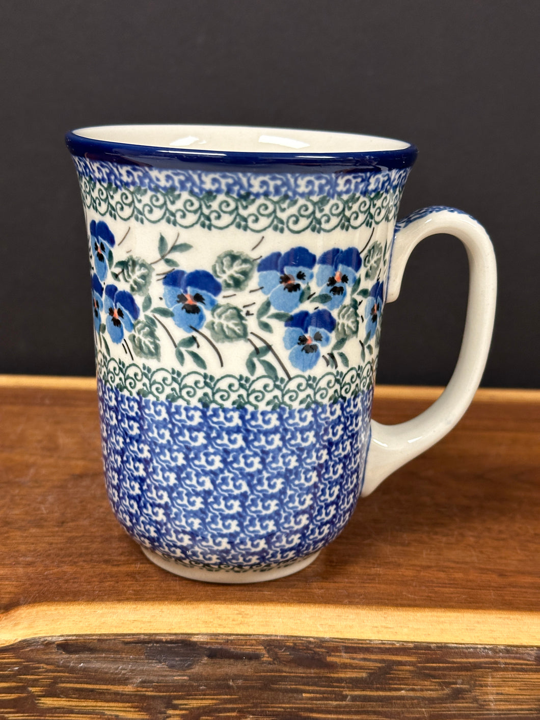 Mug, Bistro 16 oz. - White Viola