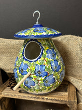 Load image into Gallery viewer, Birdhouse, Kalich Unikat - Blue Orchids
